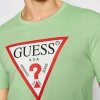 T-shirt koszulka Guess męska zielona na krótki rękaw